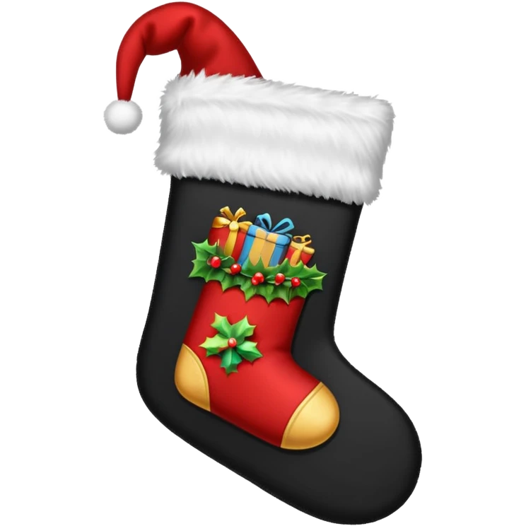 black noel christmas emoji