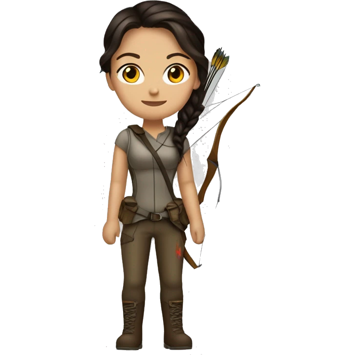 Katniss Everdeen from the hunger games emoji