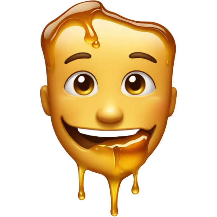 face eating honey  emoji