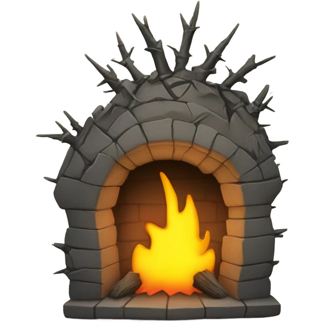 broken hearth with thorns  emoji