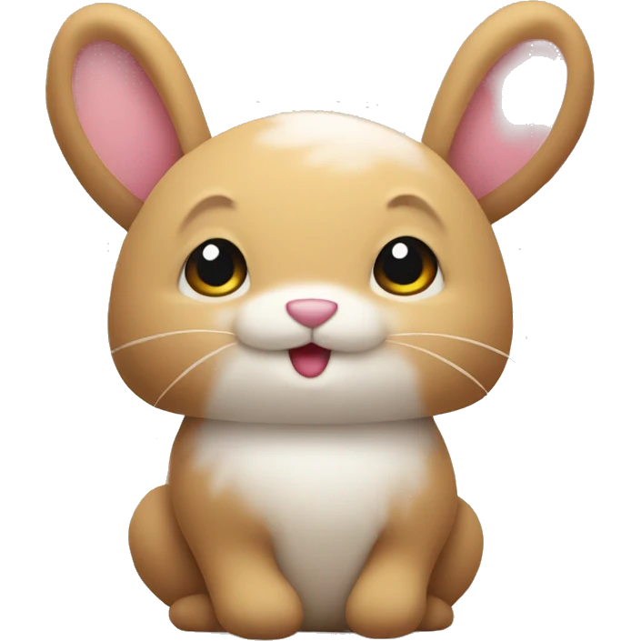 Cute stuffed rabit emoji