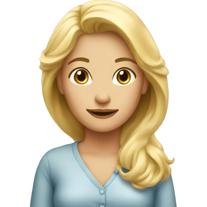 blond mother days  emoji