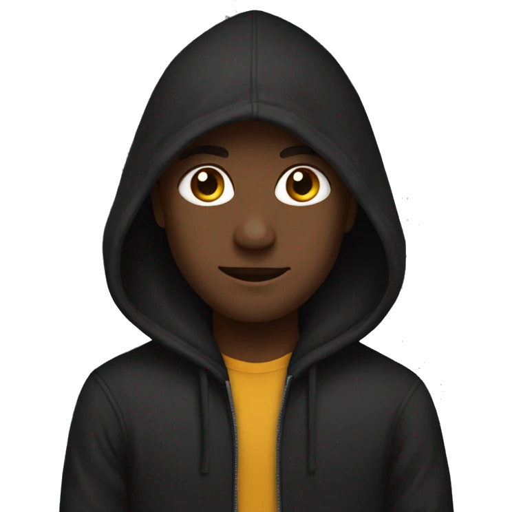 a black hoodie  emoji
