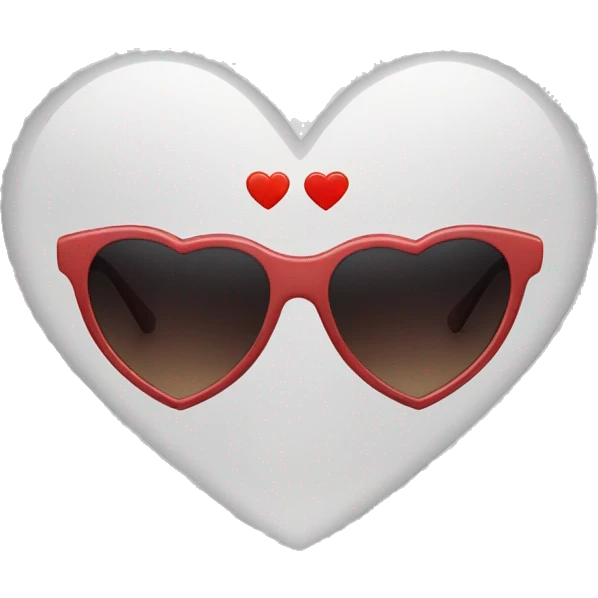 heart shaped sunglasses emoji