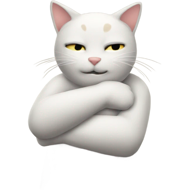 Cat hug emoji