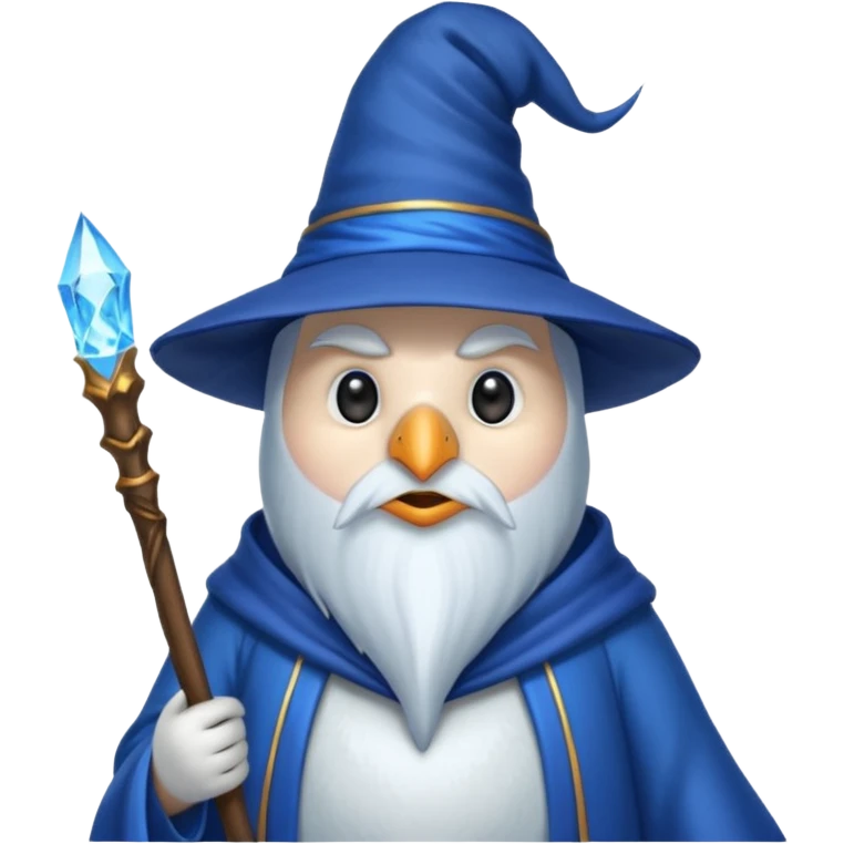 Penguin Wizard emoji