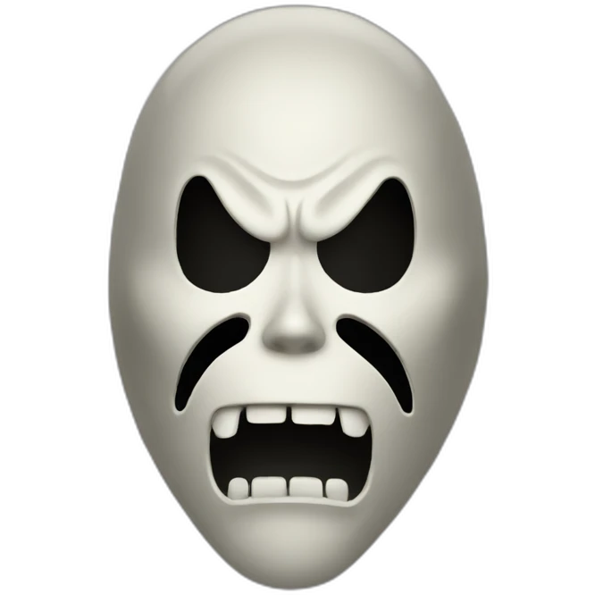 Scream mask emoji