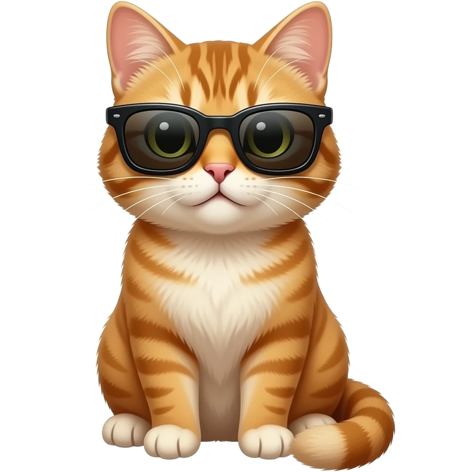 Cat wearing sunglasses emoji