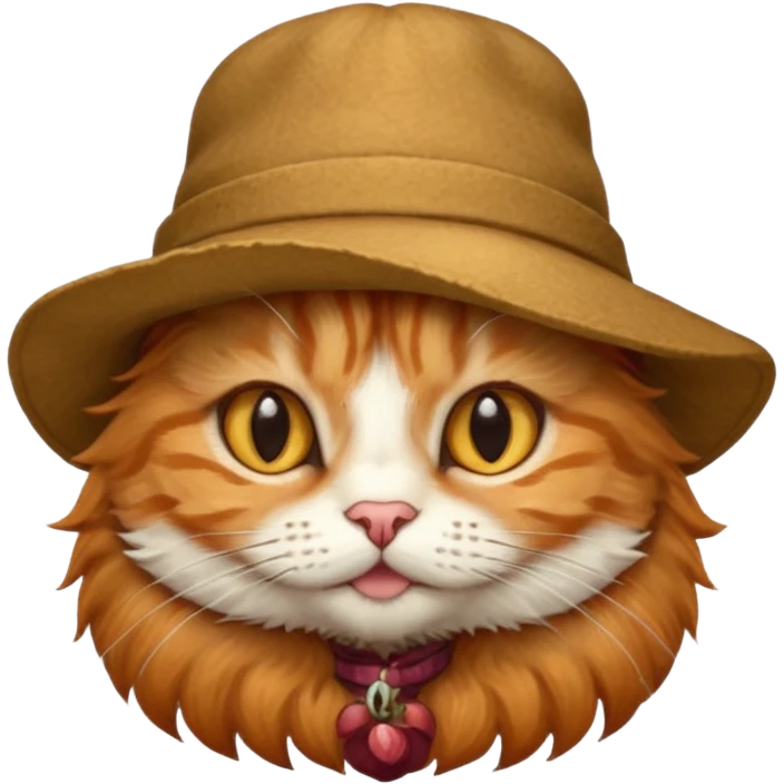 Cat with hat emoji