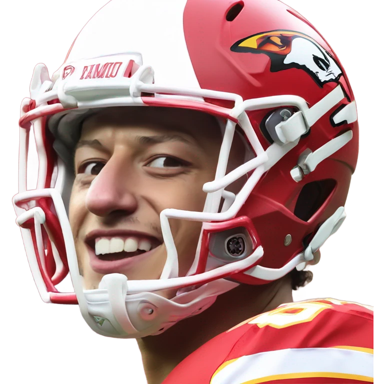 Patrick Mahomes winking  emoji