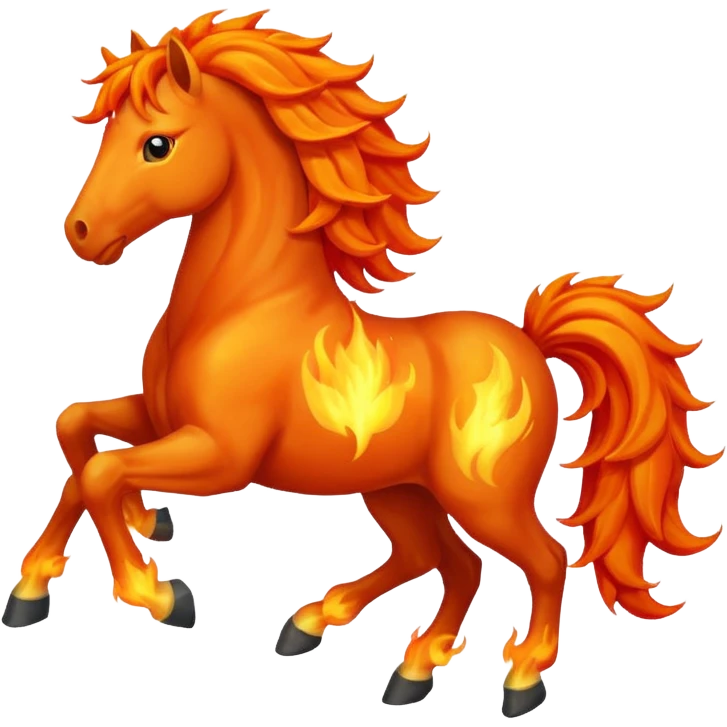 Fire horse emoji