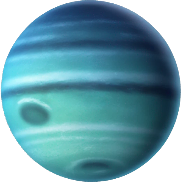 Planet neptune very bl emoji