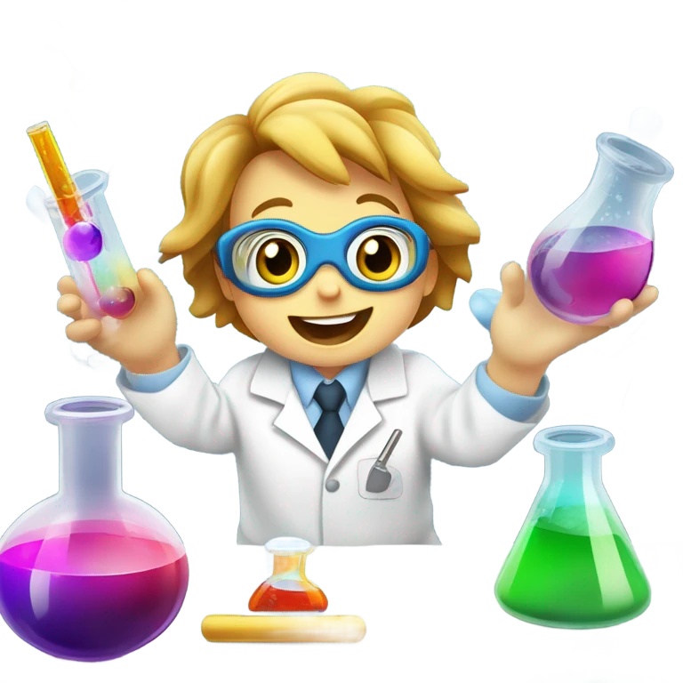 Kid chemist ￼ emoji