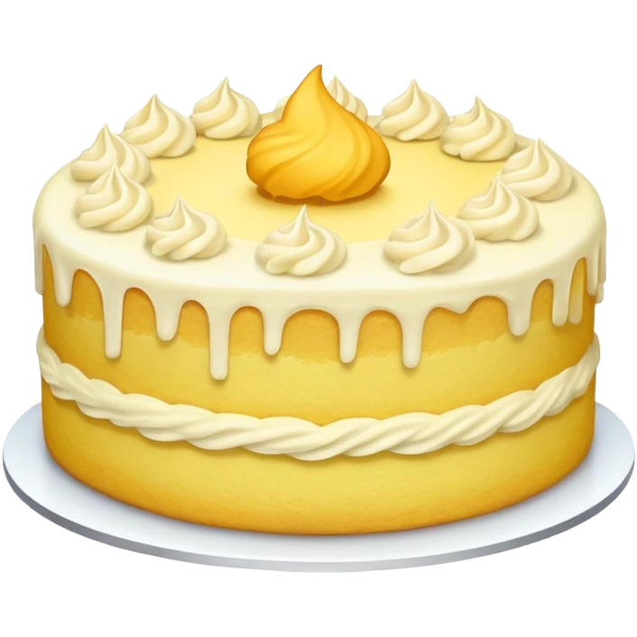 Yelllw cake emoji
