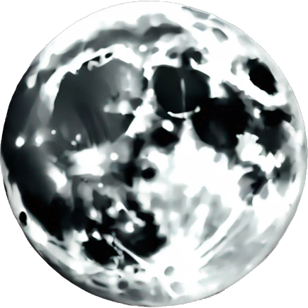 Une fusée qui atterrit dans l’œil de la lune  emoji
