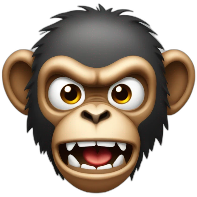 angry monkey emoji