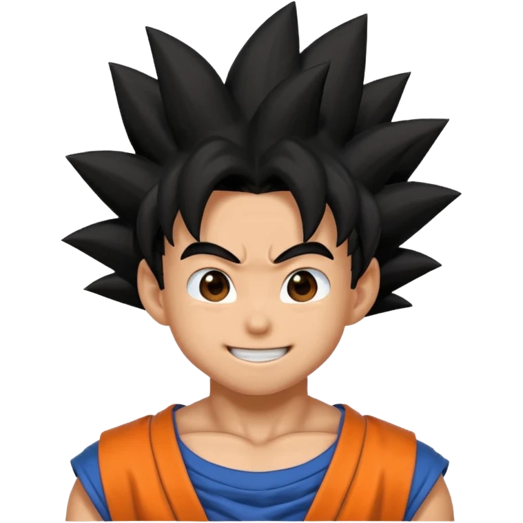 Goku qui rit emoji