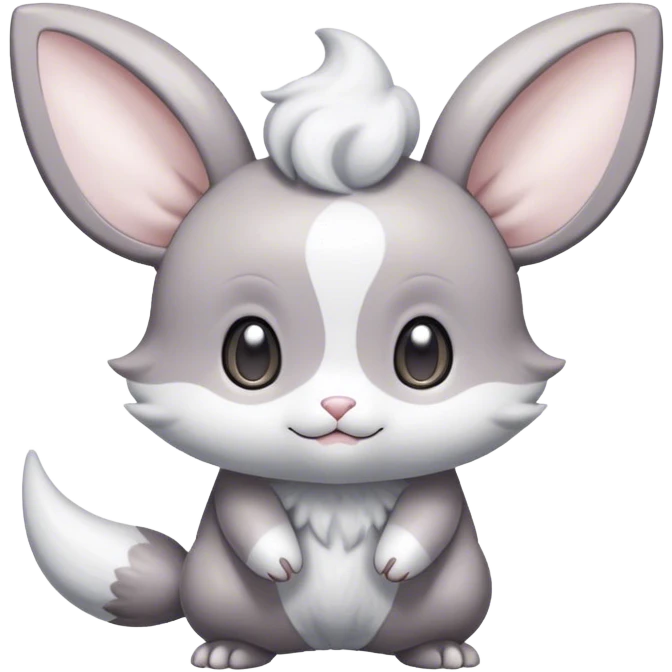 Shiny Minccino-Espurr-Cinccino-creature-hybridi emoji