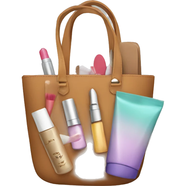 bag with cosmetics in it emoji