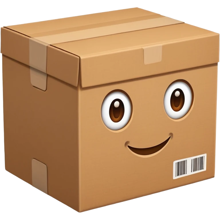 clean cardboard box  emoji