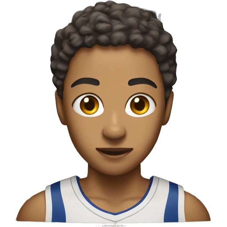 lightskin shooting in basketball hoop emoji