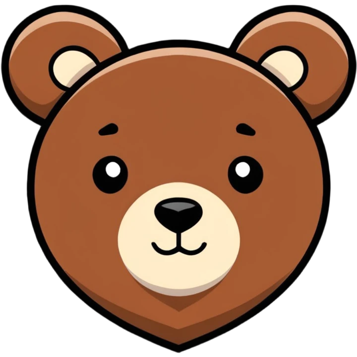 bear head with hearts around it emoji