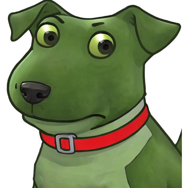 Black dog emoji