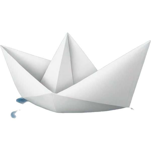 Paper boat emoji
