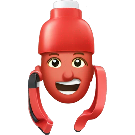Velcro Curler made of plastic emoji