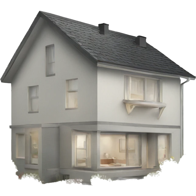modern scandinavian house emoji