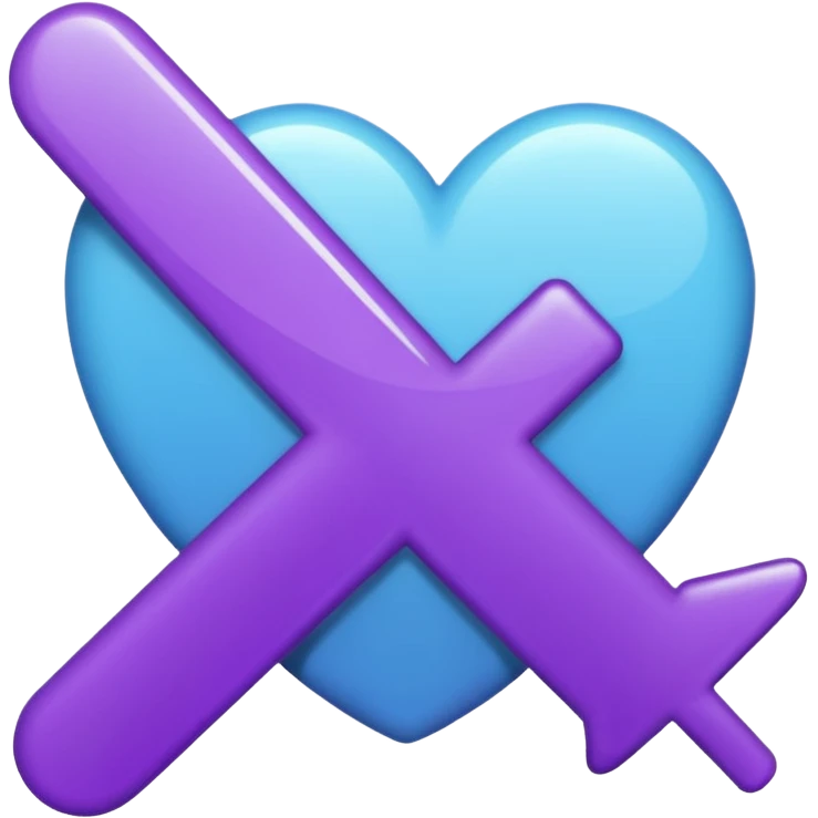 purple and cian checkmark emoji
