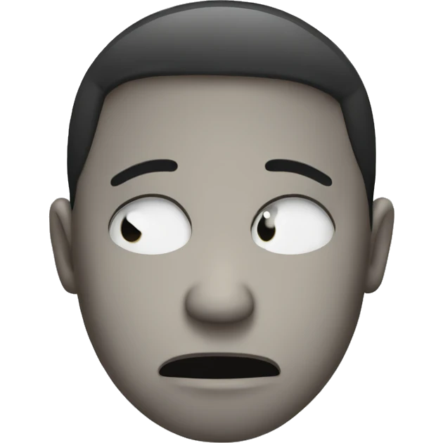 Face sad an serius emoji