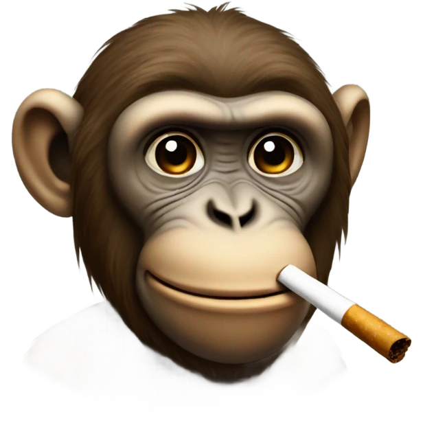 monkey smokin emoji