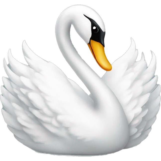 an elegant swan emoji