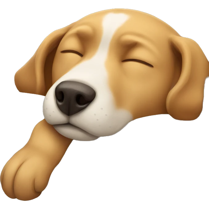 Dog sleeping  emoji