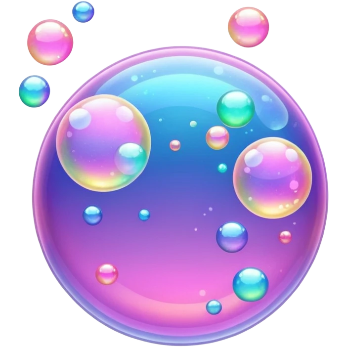 pink  bubbles glittter emoji