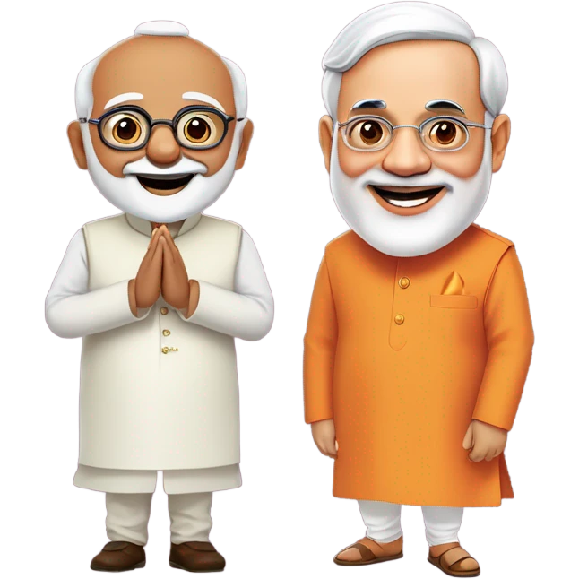 narendra modi and amit shah emoji