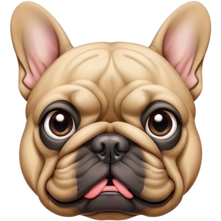 Ugly French bull dog  emoji