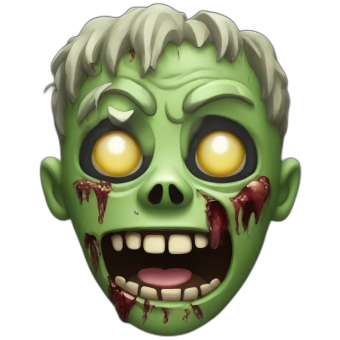 zombie very happy emoji