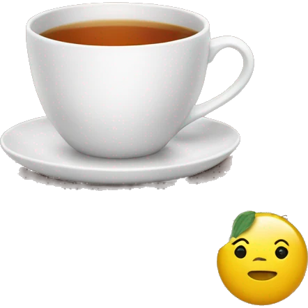 cup of tea on top of two books emoji