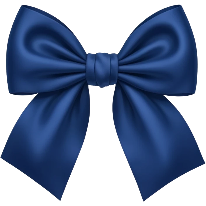 Navy blue bow emoji