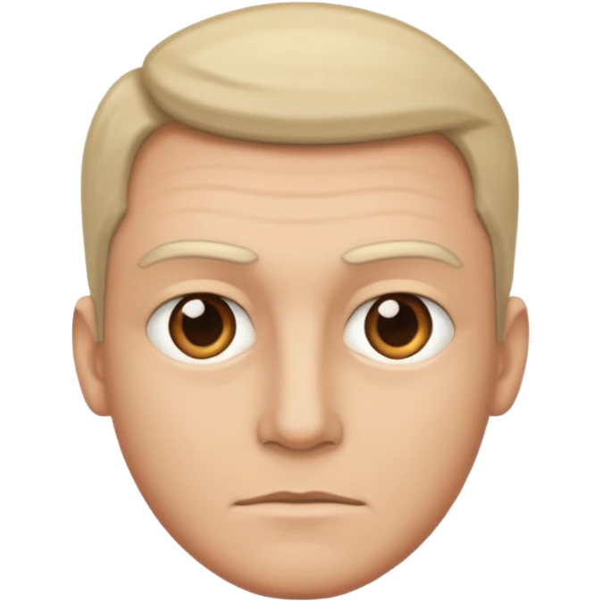 make him facing directly forward emoji