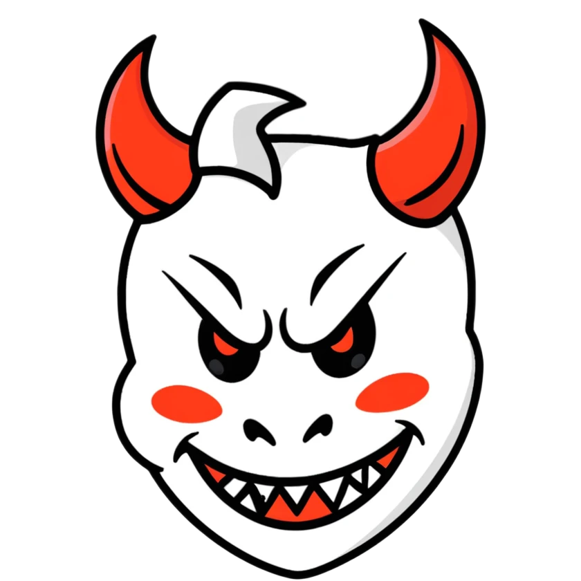Winking devil emoji