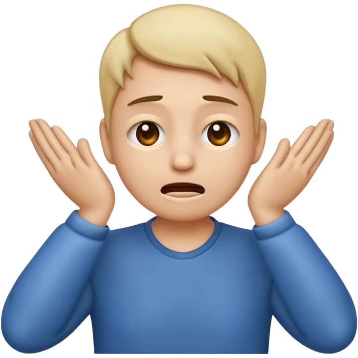 An emoji with hands on their neck and squeezing they looked stressed emoji