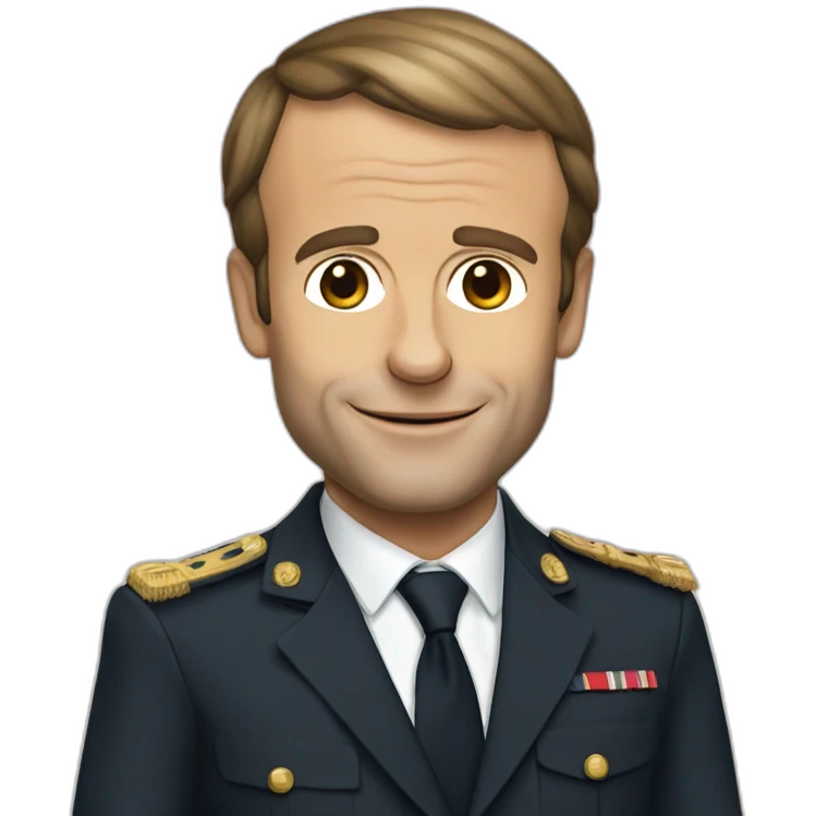 Emmanuel Macron chad emoji