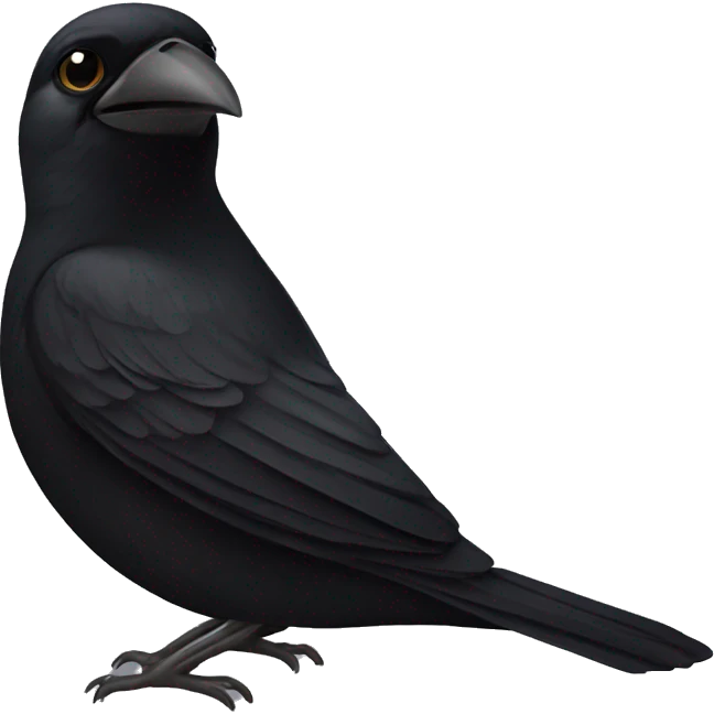 black sparrow  emoji