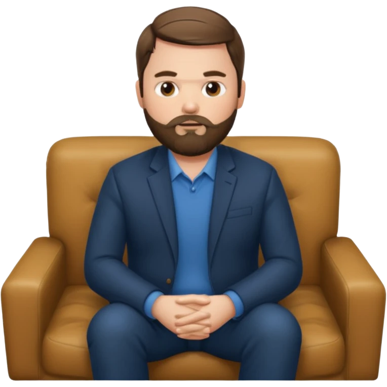 Its JD vance with a beard on a couch emoji
