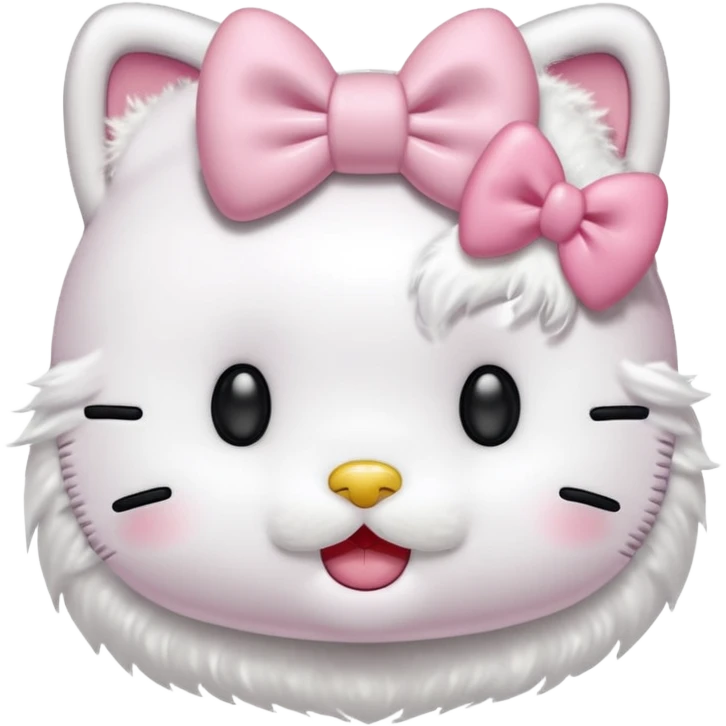 Hello kitty qui fait un bisous emoji