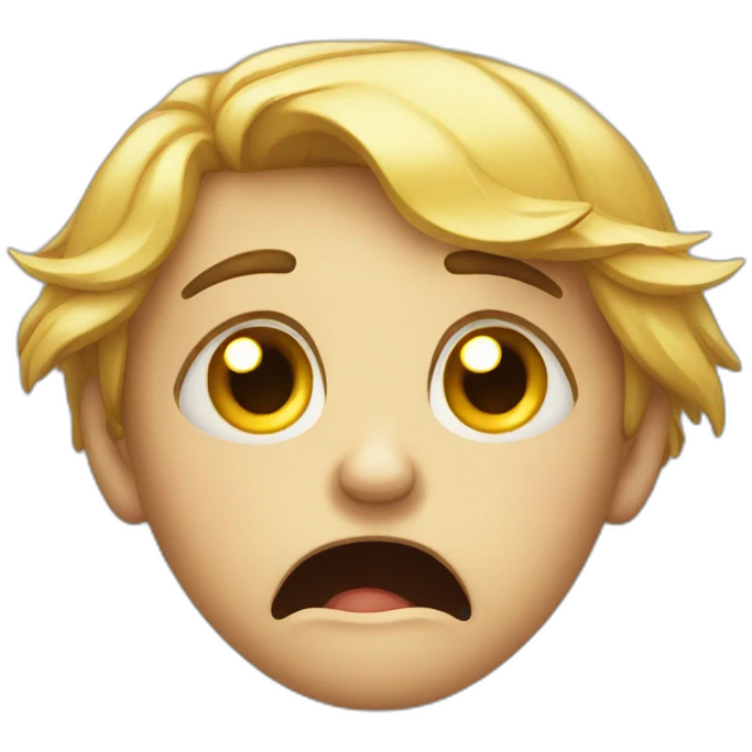 crying and wailing and shrinking emoji