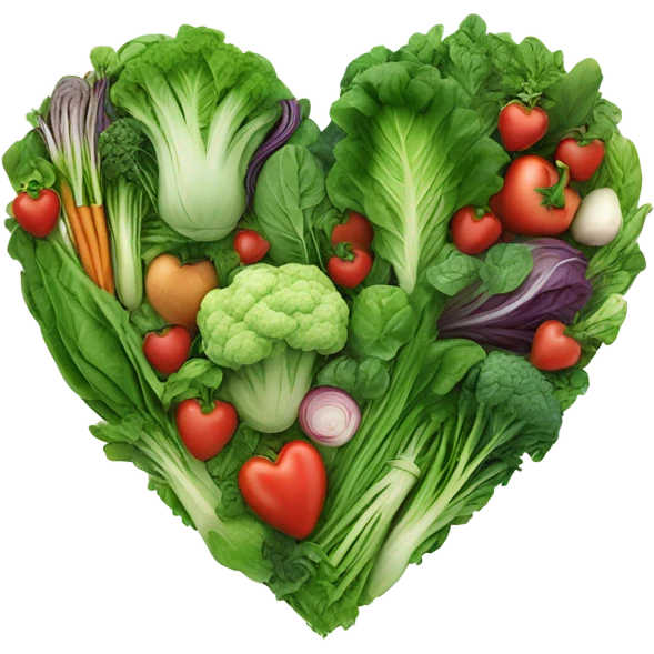 Vegan green heart emoji